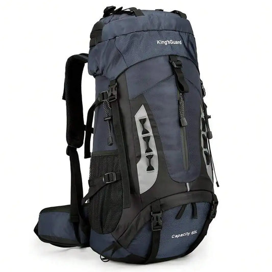 60L Lightweight Waterproof Hiking Backpack With Rain Cover Large Travel Camping Backpack For Adults