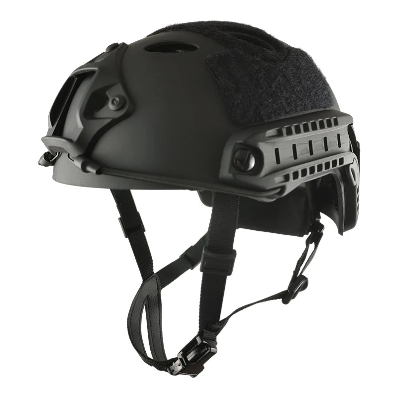 FAST Tactical Riot Helmet ABS 4-Point Suspension Adjustable Head Circumference for Military CS Airsoft Outdoor Protection