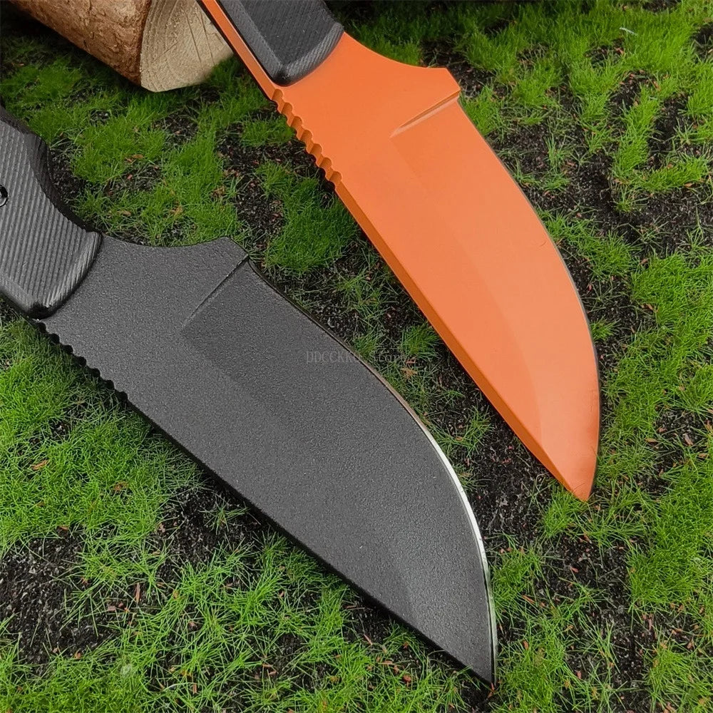 Multi-functional Outdoor Practical Straight Knife Full Tang 8Cr13Mov Fixed Blade G10 Handle with Sheath Camping Hiking Fishing Essential Tool