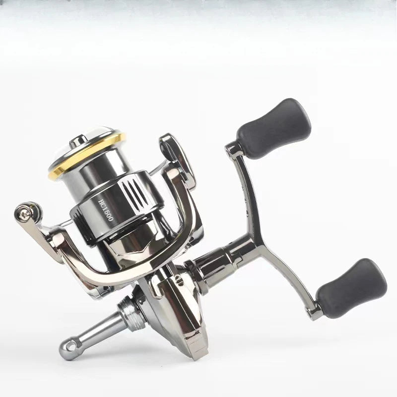 Small Golf Spinning Wheel Far Throw Luya Wheel Oblique Mouth Shallow Cup Micro Object All Metal Fishing Wheel