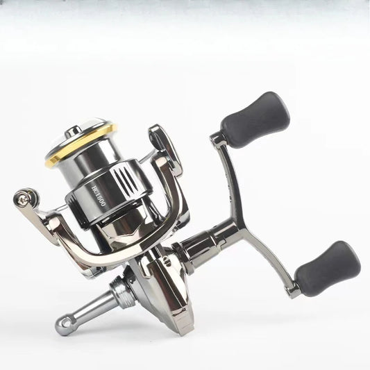 Small Golf Spinning Wheel Far Throw Luya Wheel Oblique Mouth Shallow Cup Micro Object All Metal Fishing Wheel