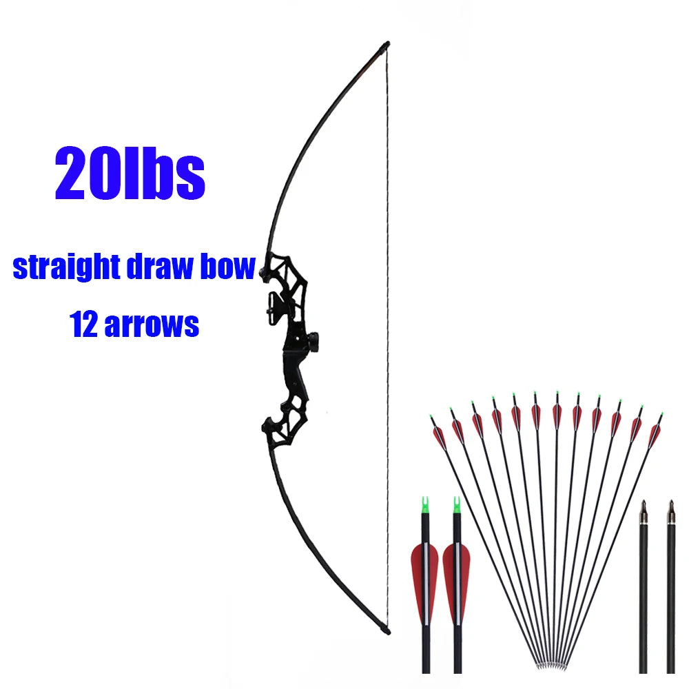 Archery recurve bow Hunting Take Down Bow 40lbs Bow for Outdoor Fishing Shooting Right Hand With Bow Accessories