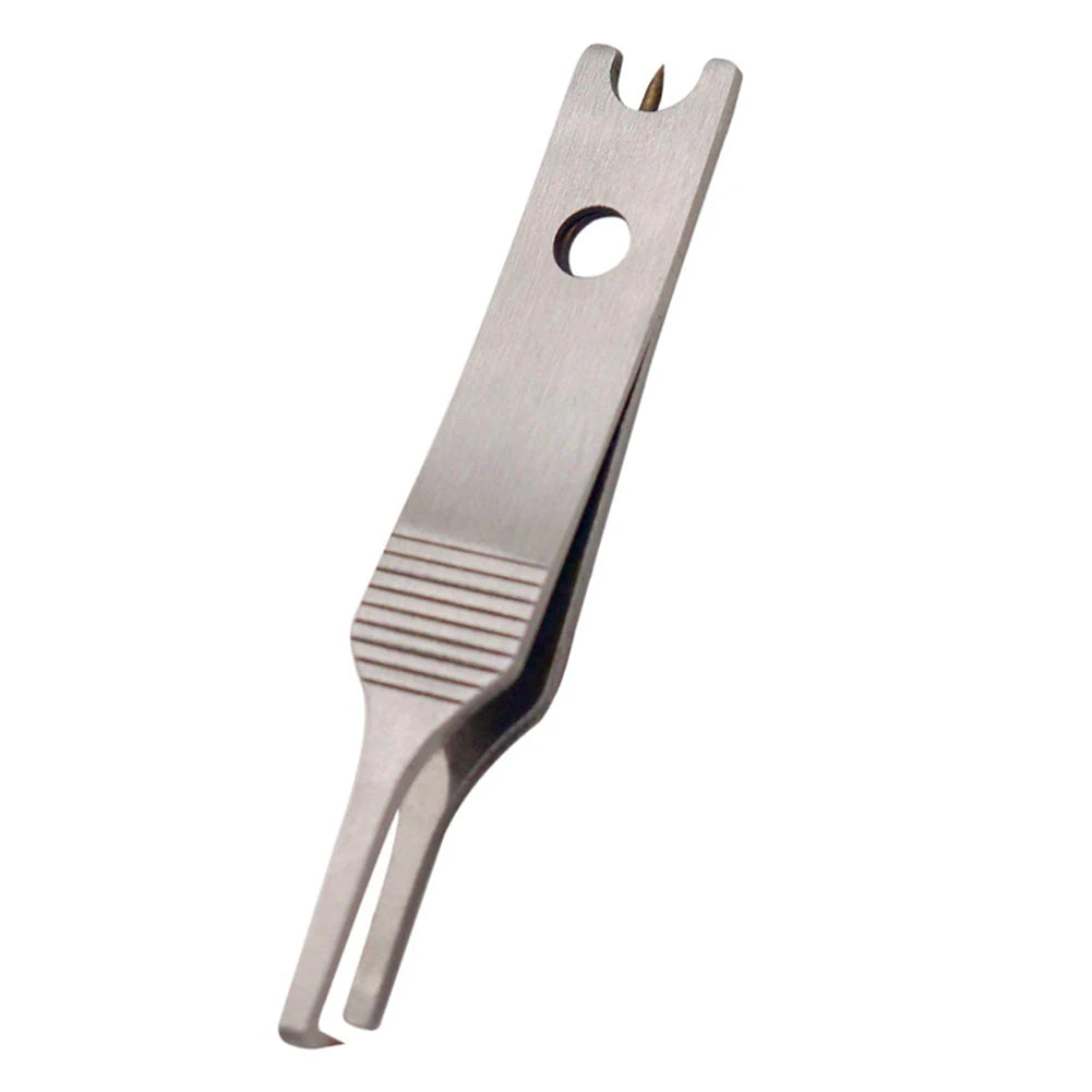 Fishing Line Tweezers Cutter Quick Split Rings Opener Stainless Steel Mini Fishing Pliers Lures Rings Opener Fishing Accessories