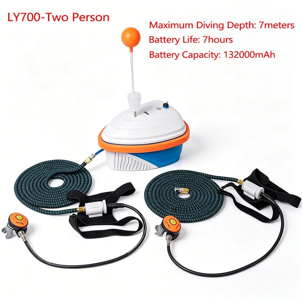 Oxygen Diving Respirator Battery Life Of 8Hours Capable Of Reaching Depths Of Up To 18Meters For Fishing And Rescue Operations