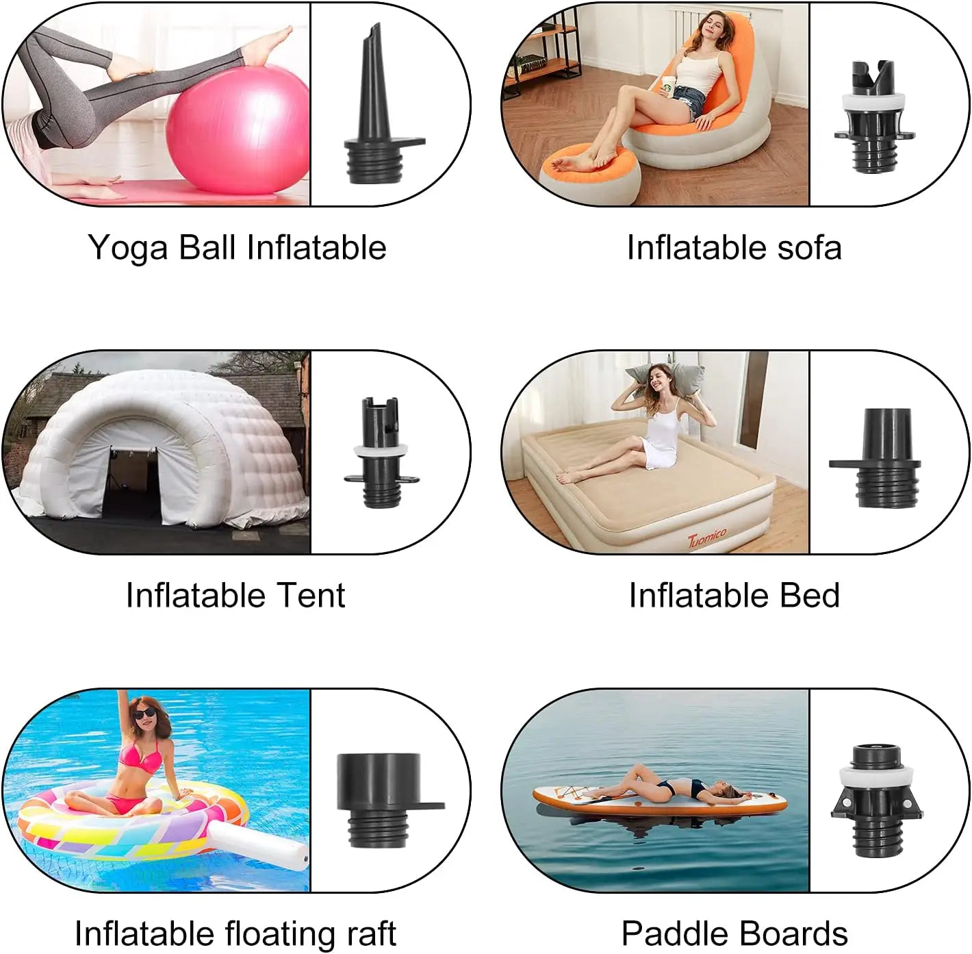 Rechargeable SUP Air Pump 16PSI, Portable Electric Inflator/Deflator for Paddle Boards, Boats, Kayaks