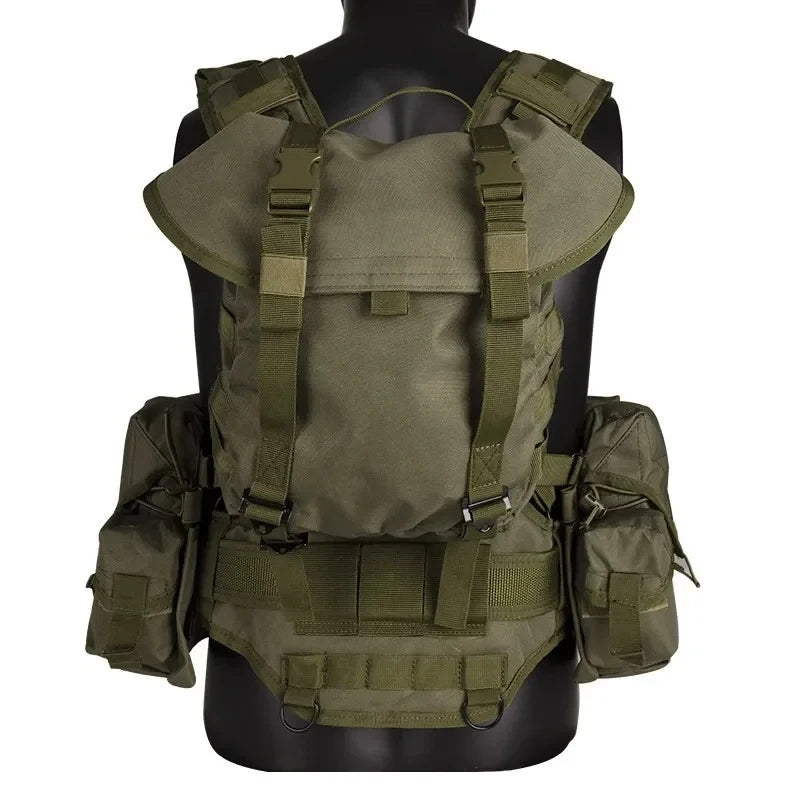 Cosplay Set Russian SMERSH M1 Tactical Vest Chest Rig AT Green/FG Set Assembled