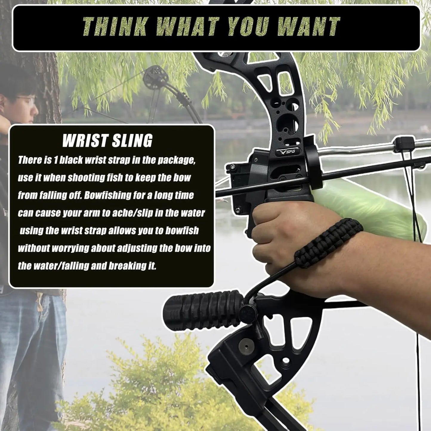 Archery Bowfishing Kit - Professional 30-60 Lbs Compound Bow for Bowfishing with Full Gears and User Manual for Adult Beginners