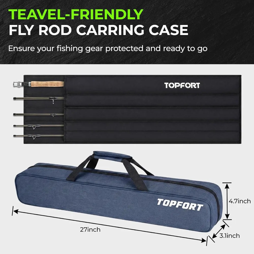 Complete Fly Fishing Rod & Reel Combo Kit – Ready-to-Fish Gear for Trout, Bass, Panfish