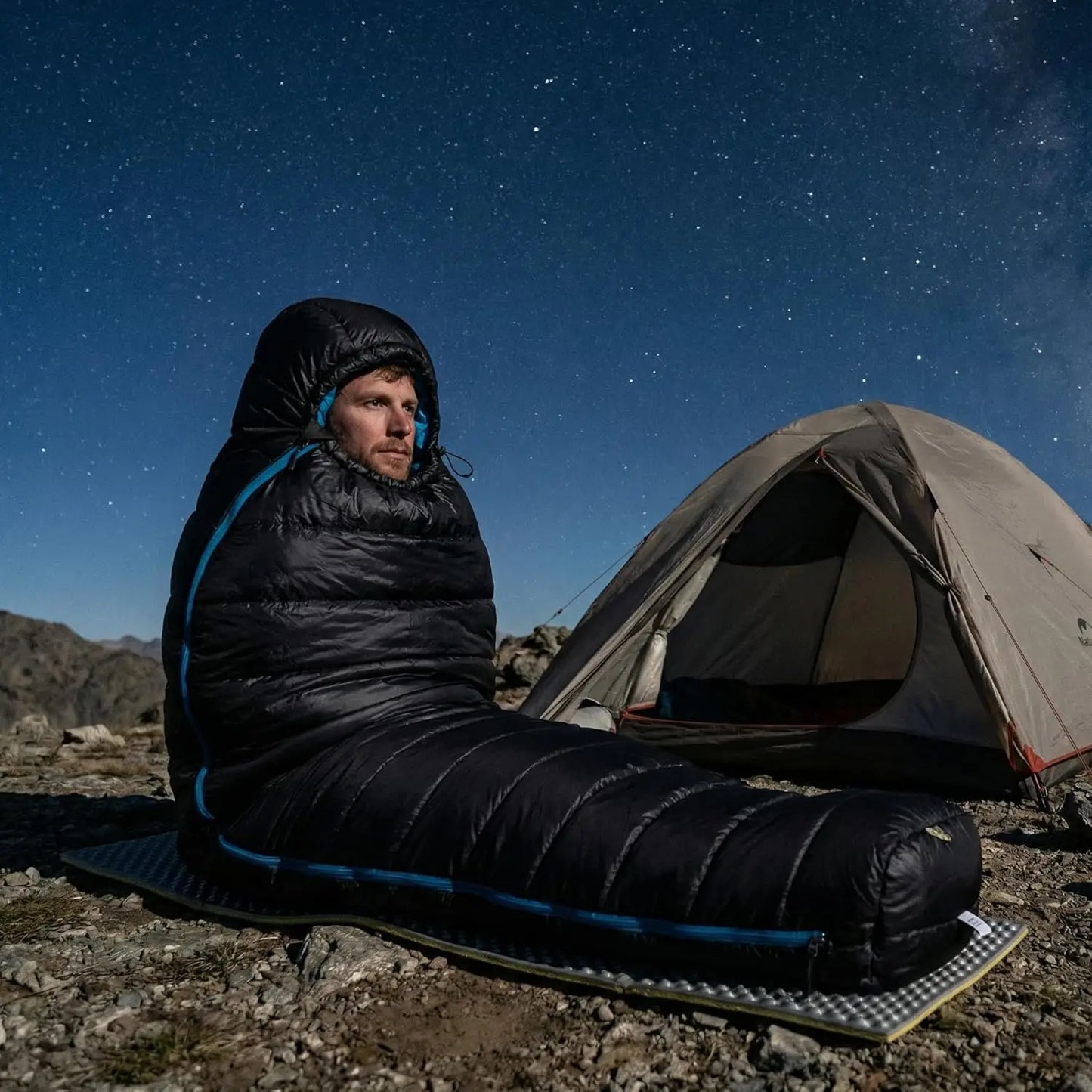0 Degree Ultralight Down Sleeping Bag for Adults, 650 Fill Power, Backpacking Cold Weather, 700g Fill, -2°F / 18°F for Camping Hiking