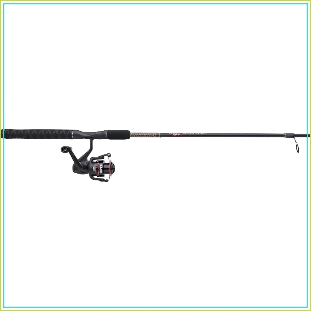 Spinning Reel and Fishing Rod Combo, 6-Foot Medium Power, 5.2:1 Gear Ratio, 28 Inch Retrieve