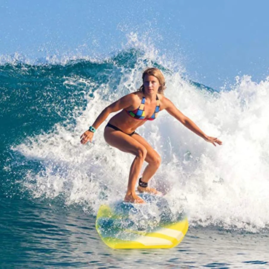 41'' Lightweight Body Board for Beach, Surf Board with EPS Core, XPE Deck, HDPE Slick Bottom, Wrist Leash, Bodyboard for Kids Adults Surfing