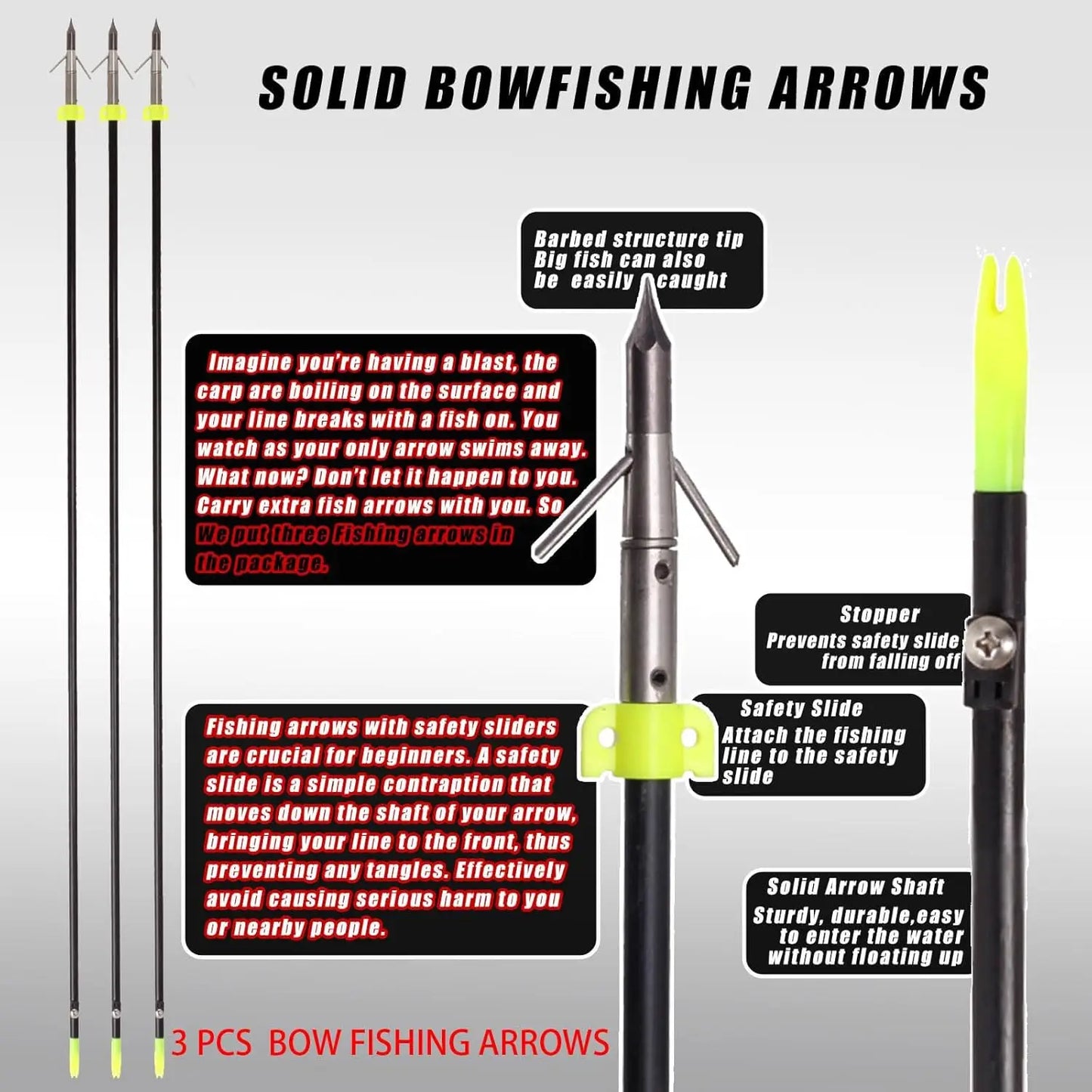 Archery Bowfishing Kit - Professional 30-60 Lbs Compound Bow for Bowfishing with Full Gears and User Manual for Adult Beginners