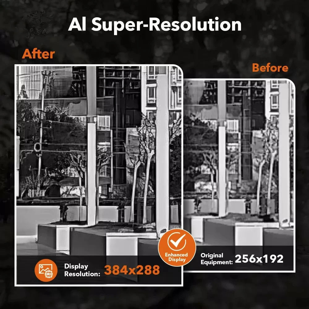 GTGUARD Ai15 IR Thermal Imaging Monocular Night Vision Goggles AI Super-resolution 384*288 Outdoor Hunting Telescope US In Stock