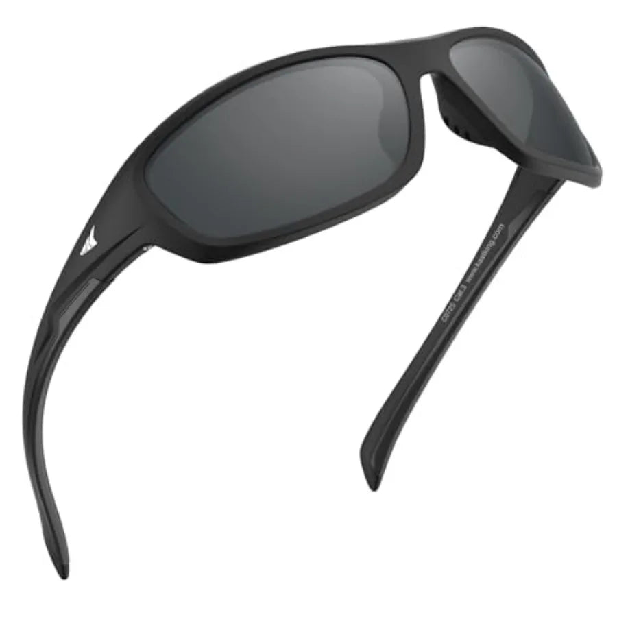 Hiwassee Polarized Sport Sunglasses for Men and Women, Wrap Sunglasses for Fishing Cycling and Running, UV Protection