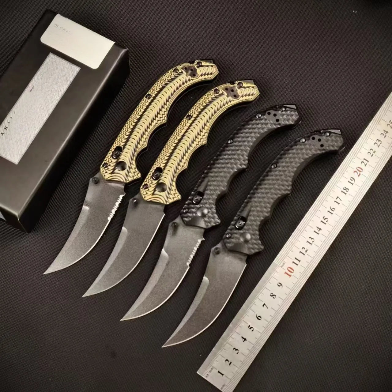 BM Mini Bedlam 865 Tactical Folding Karambit Knife D2 Steel Blade G10 Handle Portable EDC Utility Knife Outdoor Camping Survival Tool