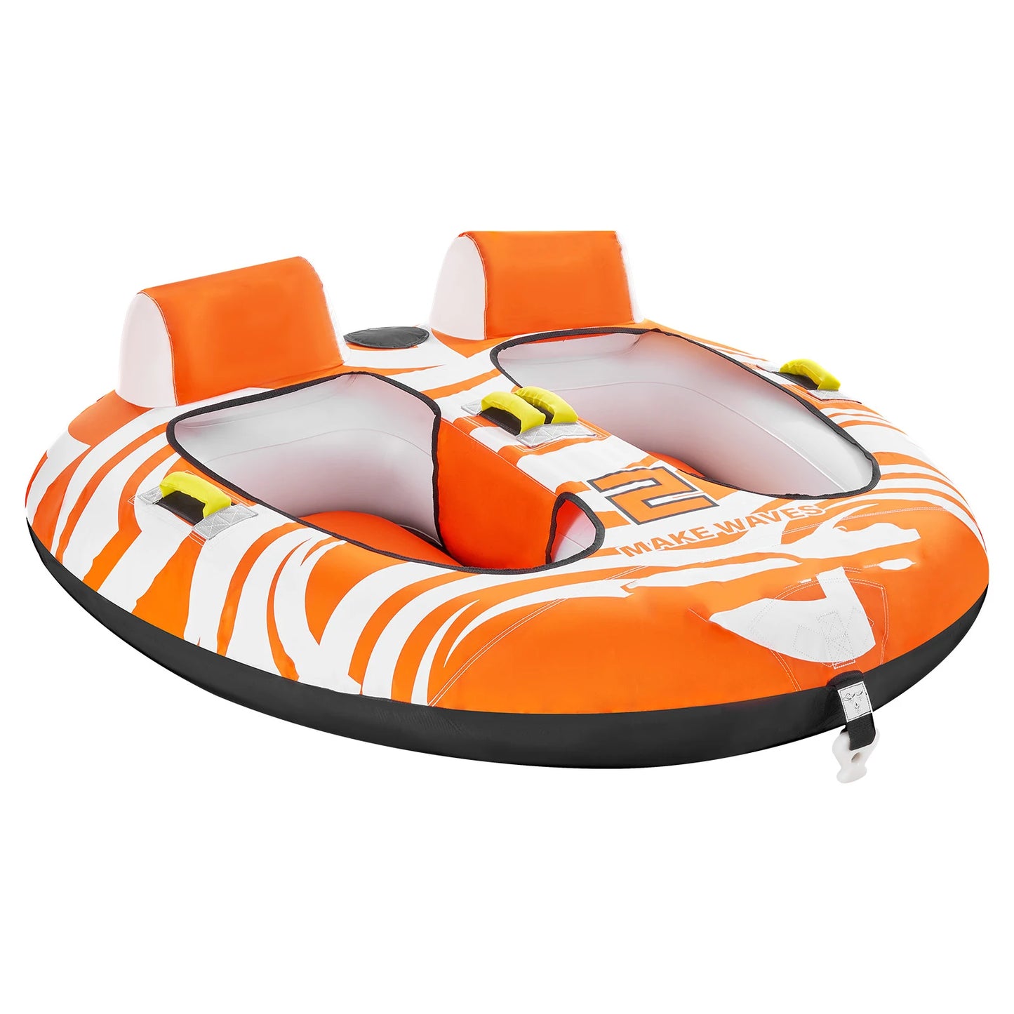 Towable Tubes for Boating 2 Person Inflatable Boat Tubes and Towables with 2 Cockpits 340 lbs Water Sport Tube for Boat