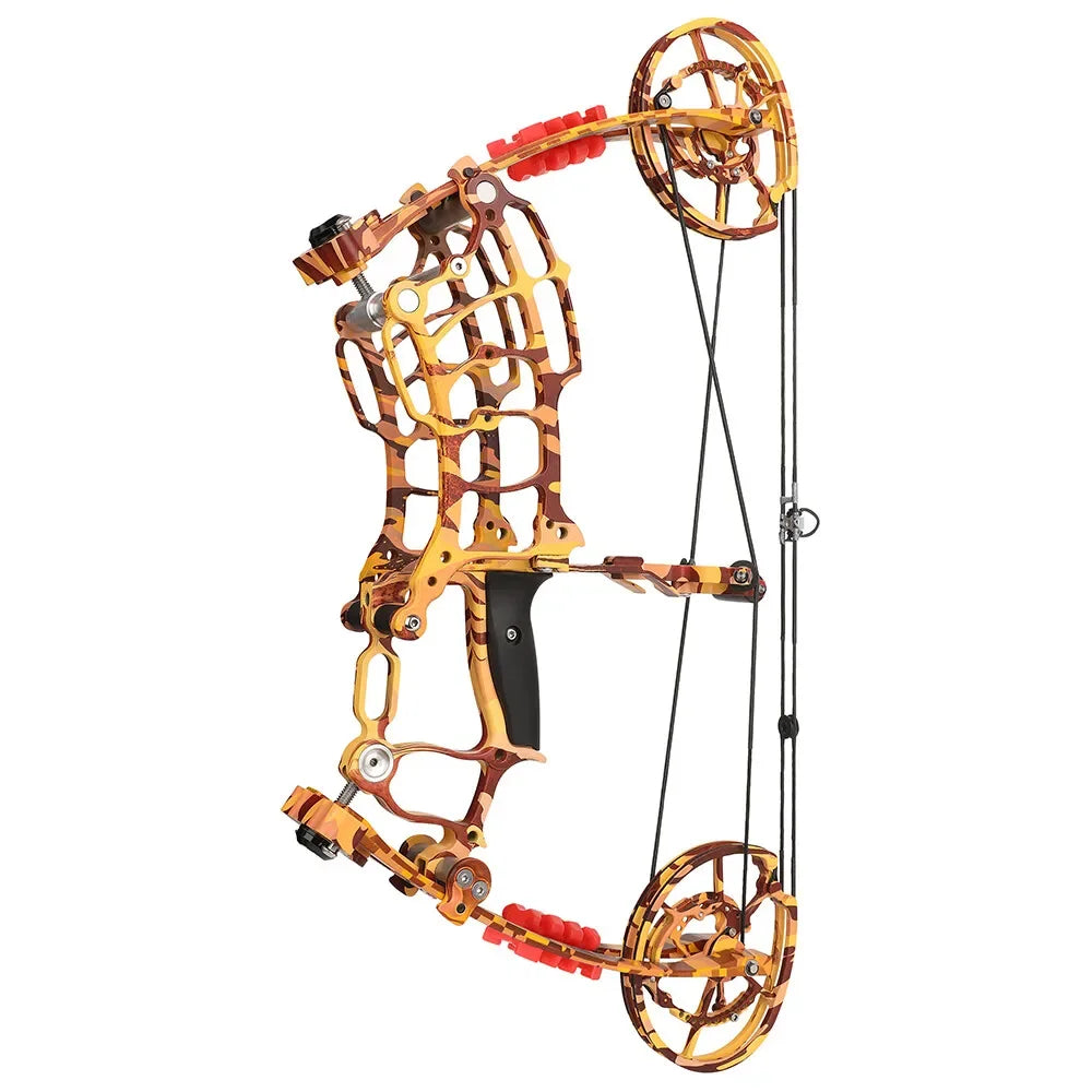 Archery Compound Dual-use Bow 30-60lbs 19" Axle Hunting Steel Ball 420FPS Right Hand Car Outdoor Target Shooting Archery Bow