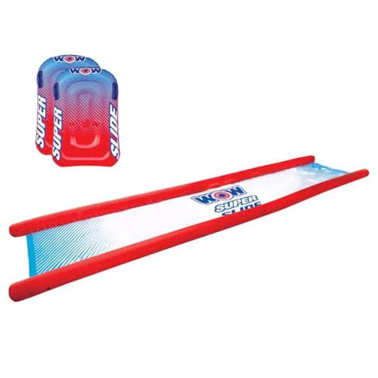 Super Slide Giant Backyard Slip and Water Slide with Sprinkler Extra Long 25 x 6 ft Blue PVC Water Slide for Outdoor