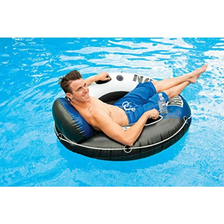 River Run 1 Inflatable Floating Tube Raft for Lake Pool Ocean 18 Pack