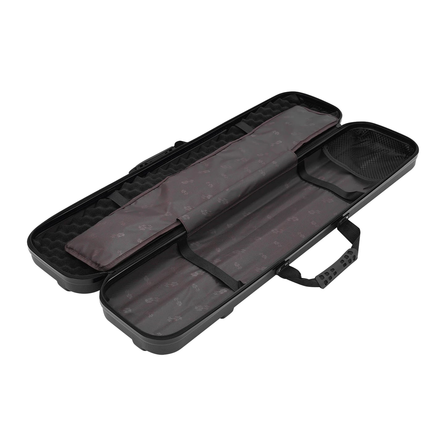 Recurve Bow Case with Handle, Hard Shell Travel Case for Recurve Long Bow, Sponge Padding Multi-Compartment Storage
