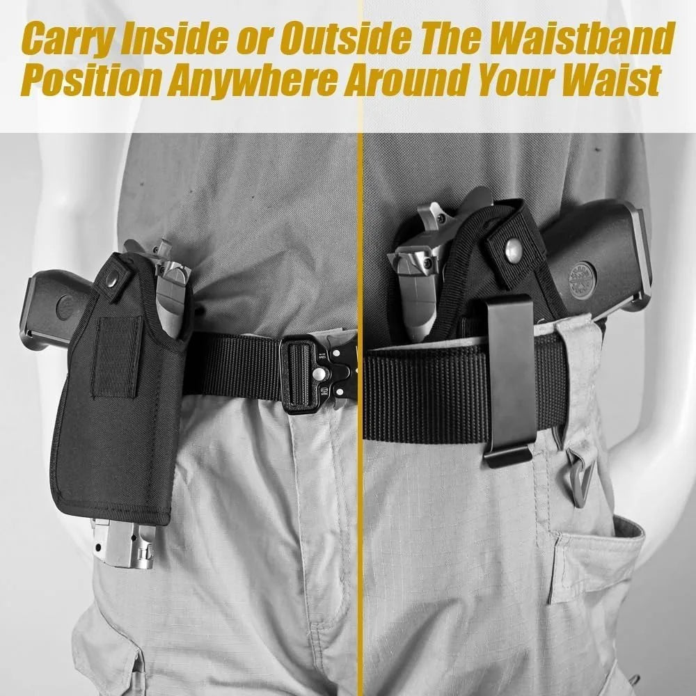 Concealed Carry Holster for Handgun with Optic Light Laser, Universal IWB OWB Ambidextrous