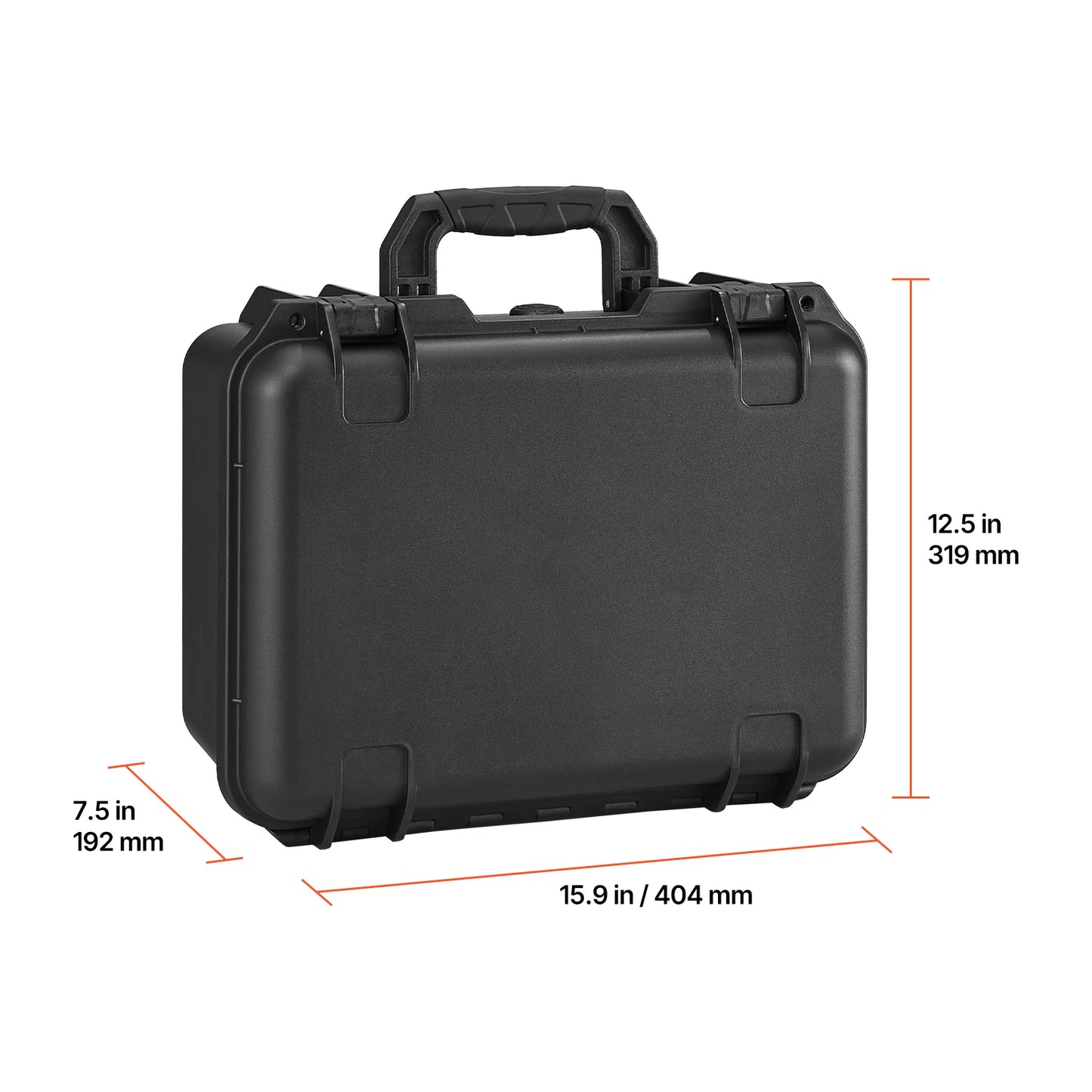 Hard Pistol Case Hard Gun Case with XPE Foam Lining Waterproof Pistol Box with Customizable Interior for Gun Lenses