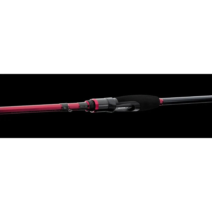 Freshwater spinning rod for ultralight fishing, graphite construction with EVA grips, black color, ultra-sensitive and lightwei