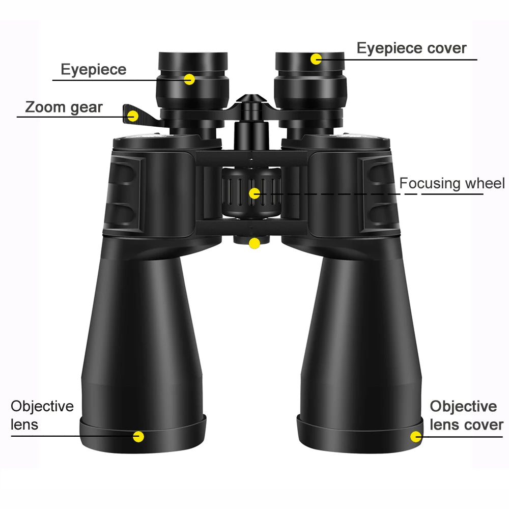 BORWOLF 10-380X100 High Magnification HD Professional Zoom Binoculars 10-60 times Telescope Suitable For Moon Watching And Touri