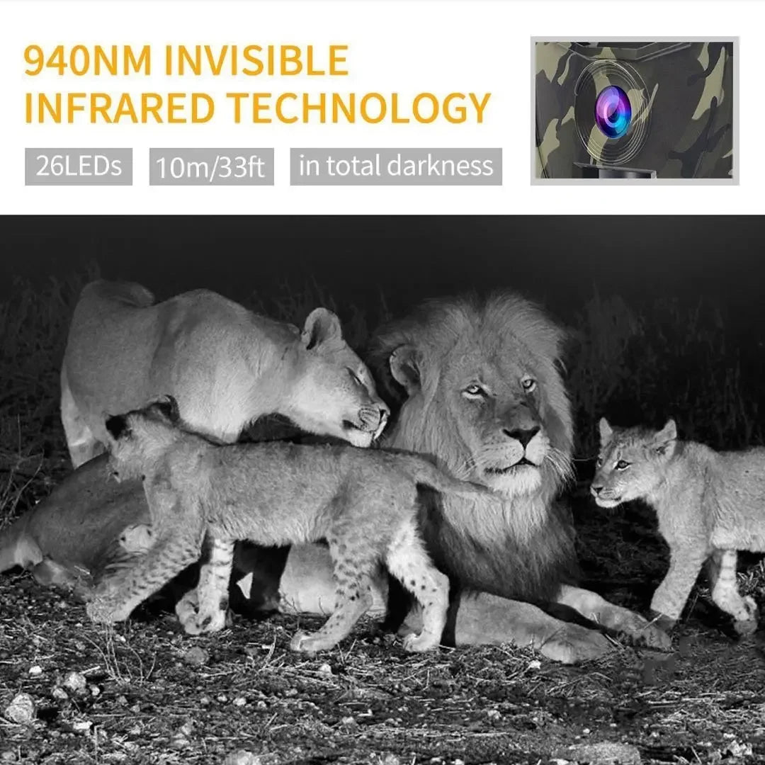 Hunting Trail Camera Night Vision Wildlife Camera With Motion Activated Outdoor Trail Camera Trigger Wildlife Scouting