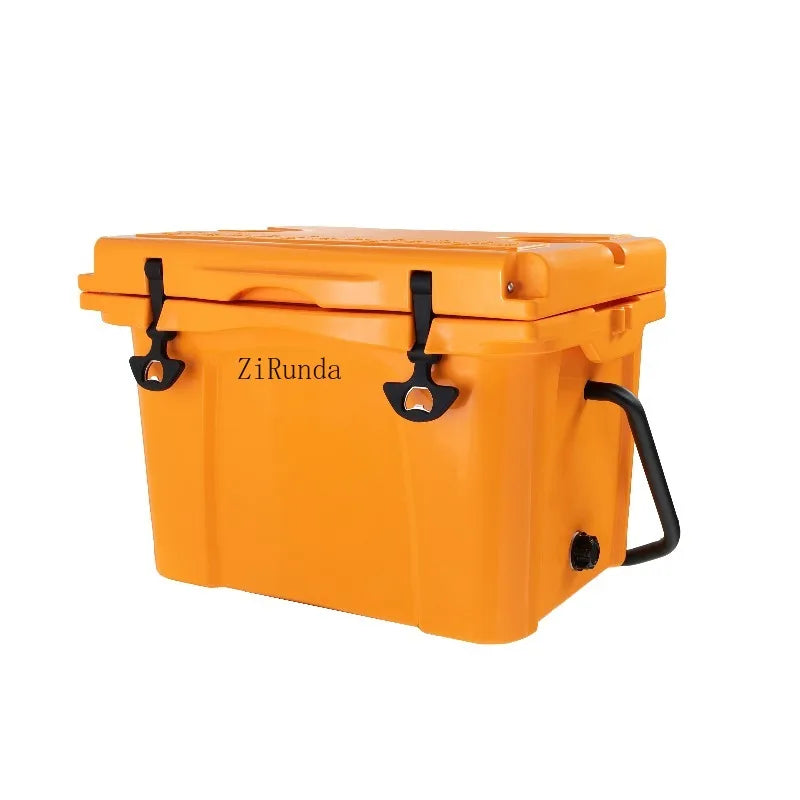 25QT Portable Cooler, Insulated Hard Cooler with Bottle Opener, Cup Holder, Forming Ruler, 5-7 Day Ice Retention, Travel, Beach, Camping, Fishing