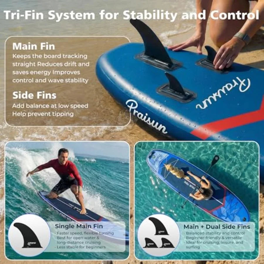 12' x 35" Inflatable Paddle Board, 450lbs Extra Wide Stand Up Paddleboard for Youth/Adults of All Skill Levels, Stable SUP with