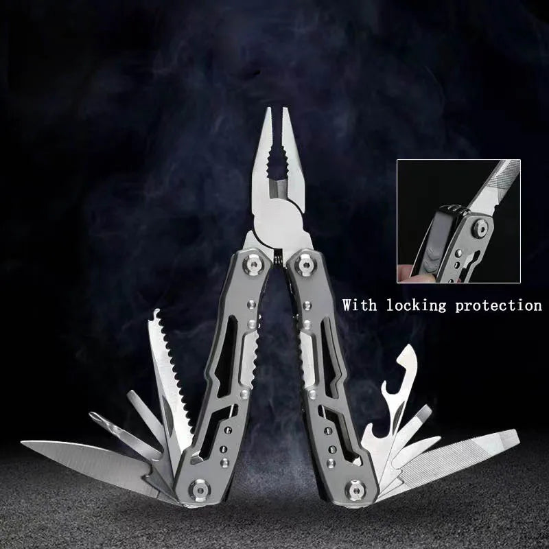Pocket Mini Pliers Knife Screwdriver Folding Small Multitool Opener Nail File Precision Pliers Hand Tools Outdoor Emergency Tool