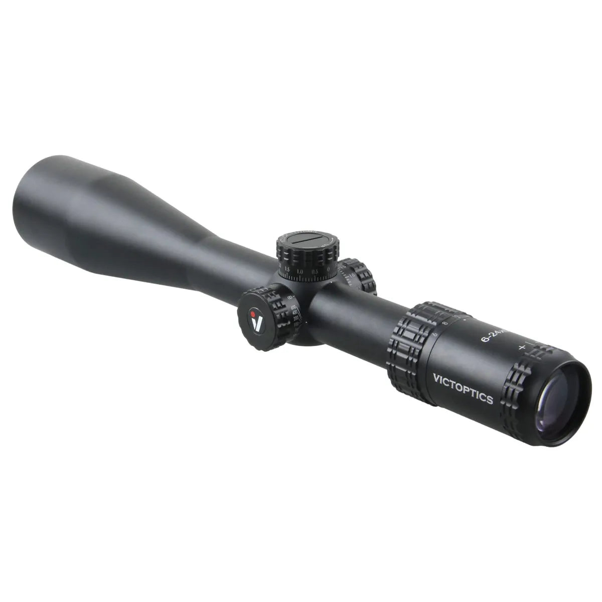 VictOptics S4 6-24x50 SFP Riflescope,1/10MIL Adjustment with Turret Lock Feature&Free Side Focus Wheel for Hunting Competition