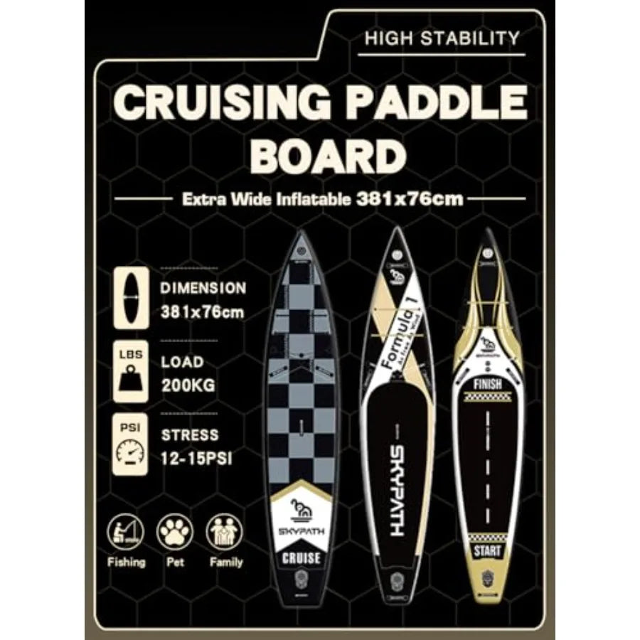 Inflatable Stand Up Paddle Board, 10'6''*32''/11'*34'' Ultra-Light SUP Board, Blow Up Paddle Board, Wide Stable Family Board fo