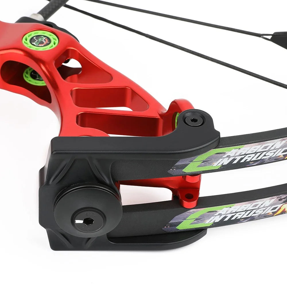 Archery Compound Bow 40-75lbs Durable CNC Alloy Construction 350FPS Arrow Speed for Field Hunting and Target Practice Sessions
