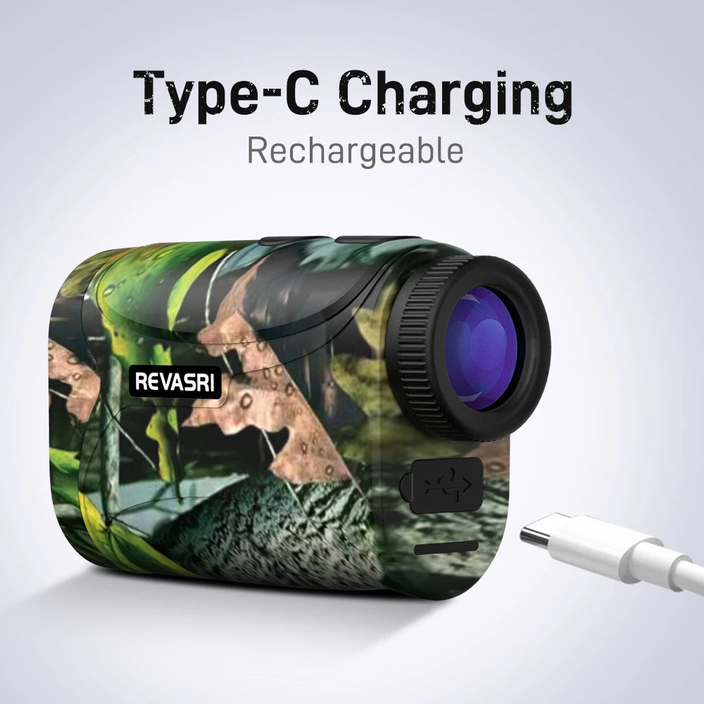 Mini 1200M Hunting Laser Rangefinder with Speed, Two-Point Height Measurement for Outdoor Hunting and Golf Range Finder