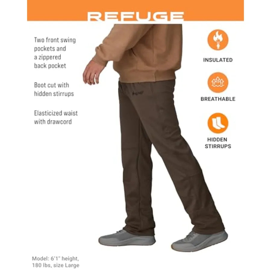 Men's Refuge Waterproof Fishing Wader for Fishing: Nylon Shell, Olive Green, Seam-Sealed for Full Waterproof Protection
