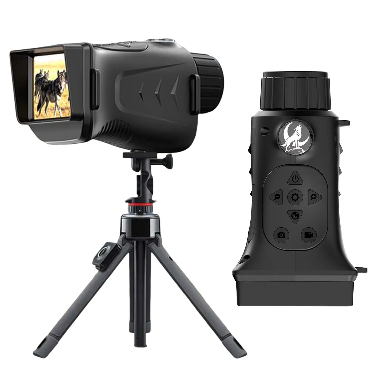 4K Infrared Night Visions Device Rechargeable Night Visions Monocular with 2.8 Inch Large Screen 18X Digital Zoom for Camping