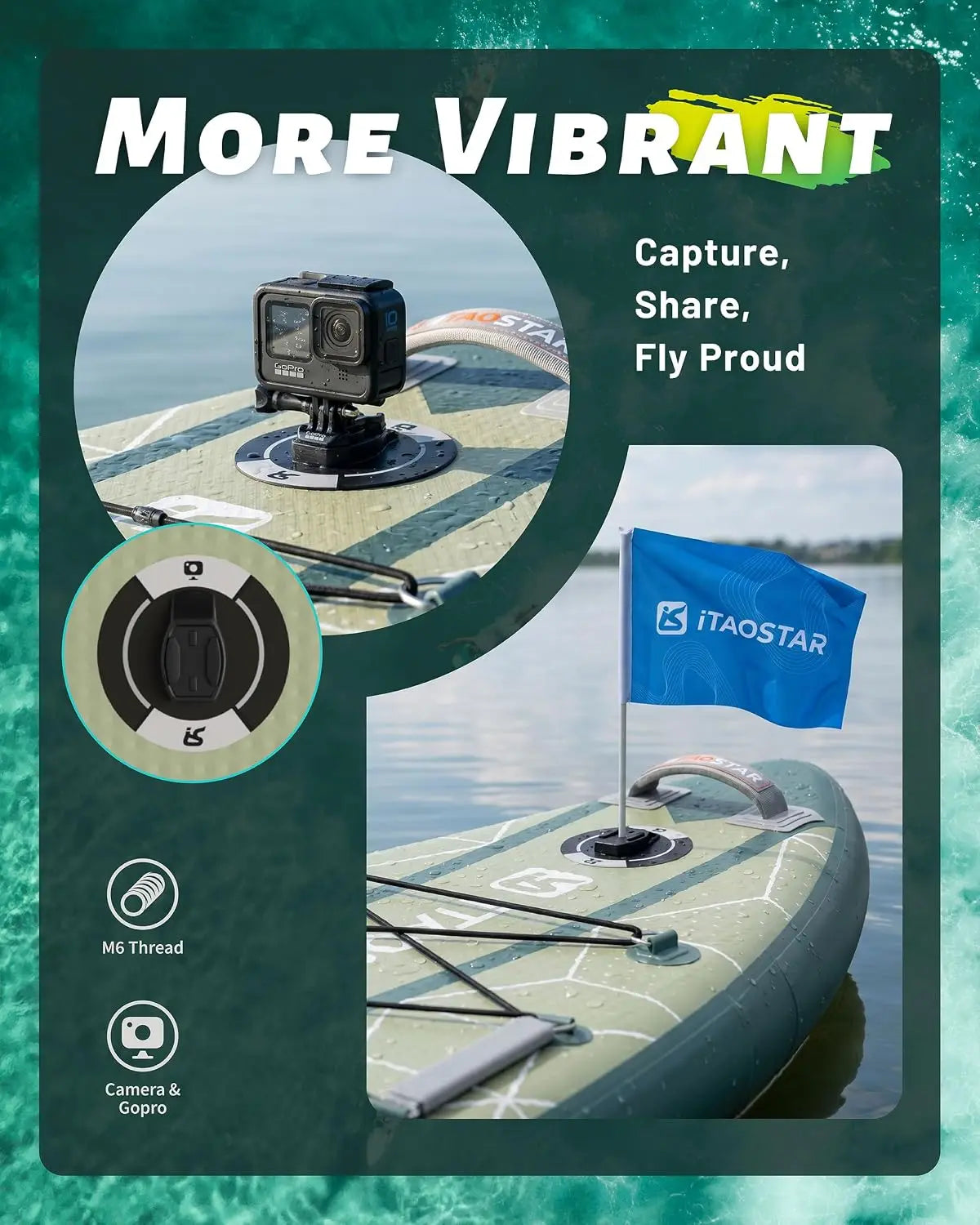 City Park 12'×35" Extra Wide Paddle Board with Seat, One-Stop Premium SUP Board Gears, Tailored 5 Fins, Stable Inflatable Stand