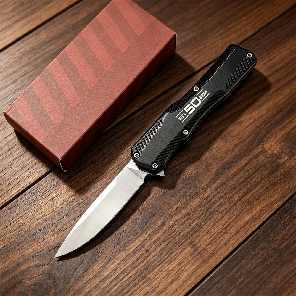 KS 9000 Folding Pocket Knife 440C Steel Blade Zinc Alloy Handle Outdoor Camping EDC Tactical Survival Multi Tool Knives