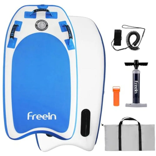 Body Board Inflatable, Surfboards BodyBoards for Beach River, Foldable Design for Easy Storage and Transport