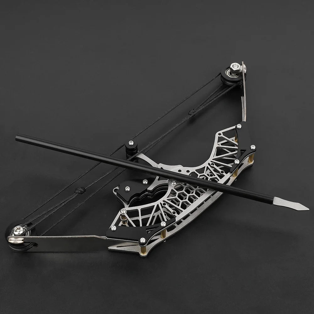 Bow and Arrow Set Mini Bow Draw Weight 9.5lbs Practice Portable Stainless Steel Practice Bow Archery Shooting Hunting Children