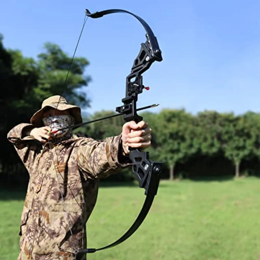 Archery Bow Set Recurve Bow and Arrow Adult Set 51 Training Bow Takedown 30 40 50lb Long Bows for Hunting Adult Beginner with 1