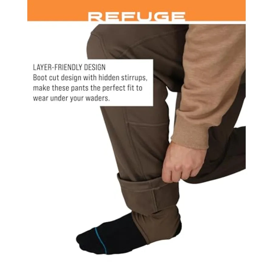 Men's Refuge Waterproof Fishing Wader for Fishing: Nylon Shell, Olive Green, Seam-Sealed for Full Waterproof Protection
