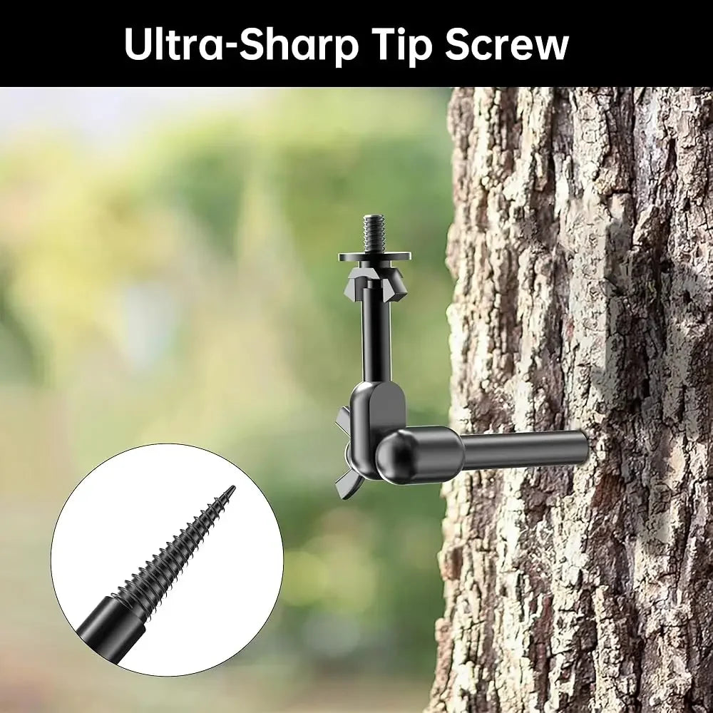 Trail Camera Mount, Trail Cam Mounts, Tree Hunting Accessory, 360° Rotatable Game Camera Holder with 1/4\-20 screw
