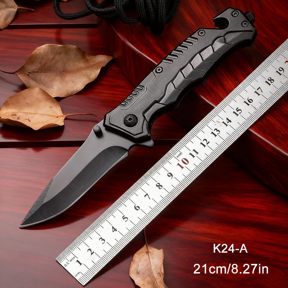 Rush Deer pocket knife, self-defense knife, men's and women's lightweight pocket knife, EDC clip pocket knife, glass crusher