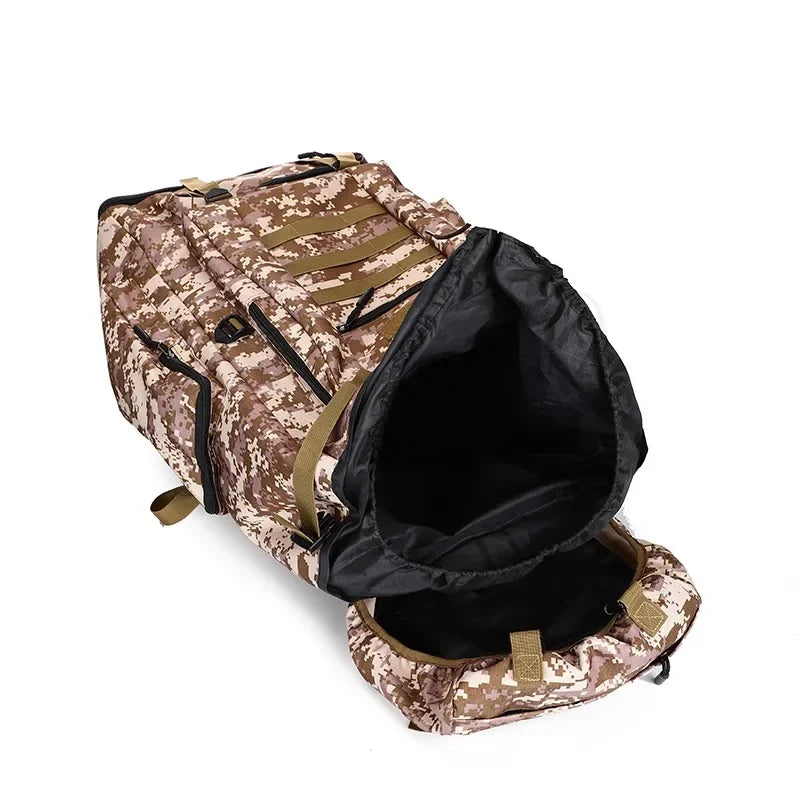 80L Mountaineering Bag Climb Bag Tactical Backpacks Large Backpack Outdoors Hiking Camping Travel Bags