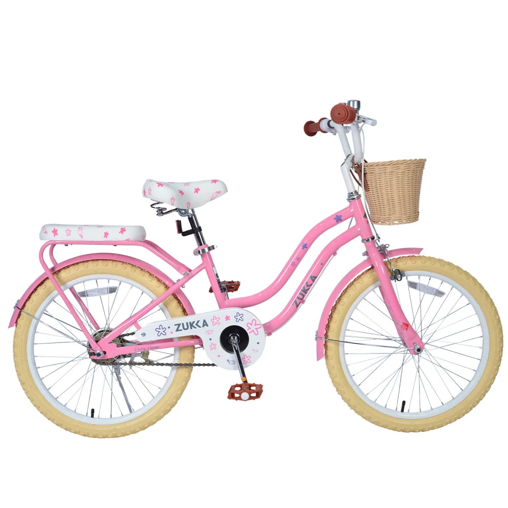 Multiple Colors,Girls Bike with Basket for 7-10 Years Old Kids,20 inch  wheel ,No Training Wheels Included