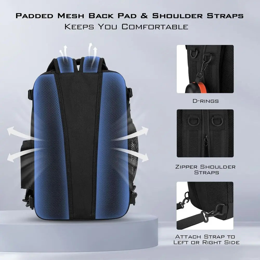 Lightweight Tactical Sling Backpack for Fishing Gear and Equipment