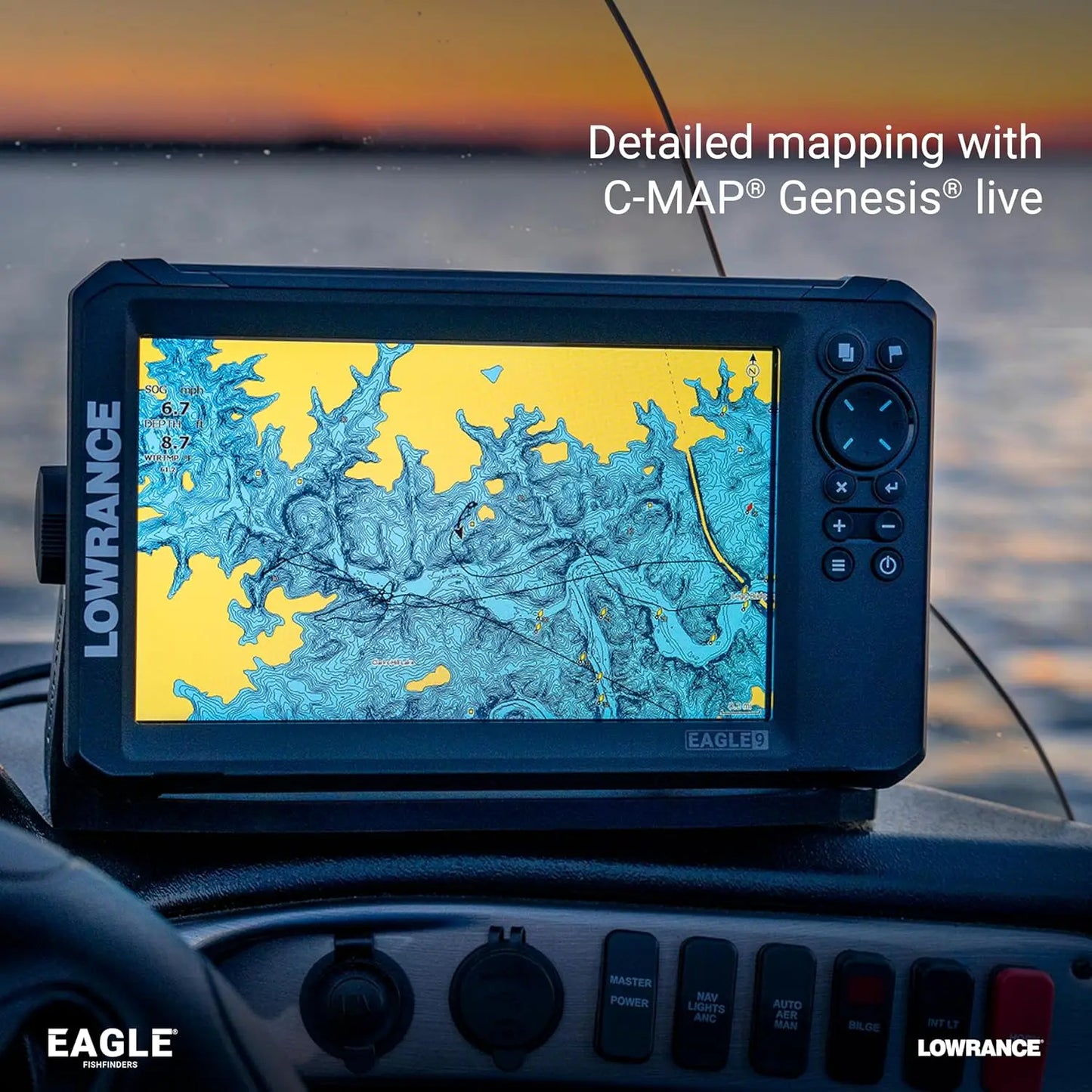 Lowrance Eagle Fish Finders with IPS Screen